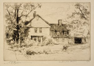 On Deerfield Street (Old House at Deerfield) by Joseph C. Claghorn