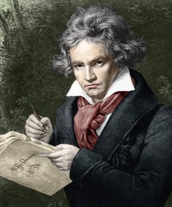 Ludwig van Beethoven, Composing la Missa Solemnis, after Karl Joseph Stieler