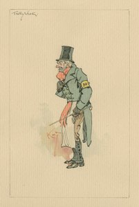 Trotty Veck - The Chimes, c.1920s by Joseph Clayton Clarke