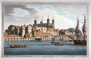 South View of the Tower of London with Boats on the River Thames, 1795 by Joseph Constantine Stadler