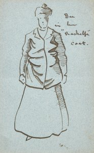 Auntie Bee In her Rashelfe Coat by Joseph Crawhall