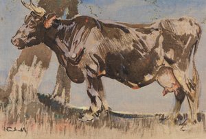 The Old Cow by Joseph Crawhall