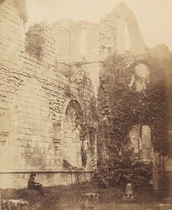 Fountains Abbey. Interior of Chapter House by Joseph Cundall
