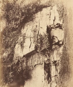 Fountains Abbey. The Echo Rock by Joseph Cundall