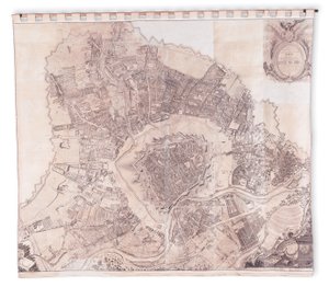 Vienna Wall Map, 1776 or 77 by Joseph Daniel Huber