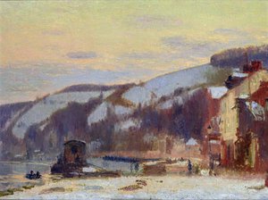 Hillside at Croisset under Snow