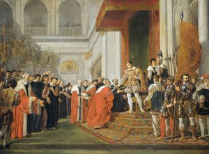 The Union of Utrecht by Joseph Denis Odevaere (signed by artist)