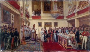 The marriage of King Leopold I to the Princess of Orleans, between 1833 and 1837