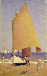 Fishermen Bringing up the Boat, Southwold