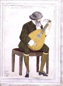 Portrait of Arnold Dolmetsch by Joseph Edward Southall