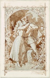 The Kiss by Joseph Eugen Hörwarter