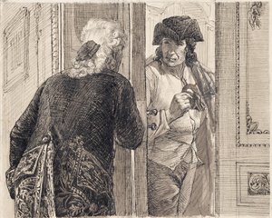 Two Men in Rococo Costume