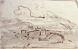 Landscape with a Bridge by Joseph Farington