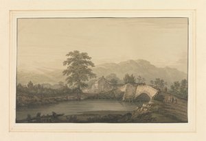 No. Entrance to Keswick & Bridge by Joseph Farington