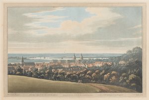 View of Greenwich and Down the River, 1795