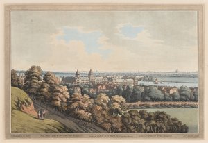 View of Greenwich and Up the River