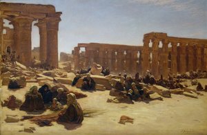 Ruins of the Temple at Luxor by Joseph Farquharson
