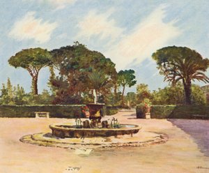 Rome: Villa Medici, The Basin and the Garden