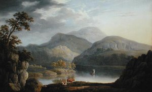 A Lakeland Landscape by Joseph Francis Gilbert