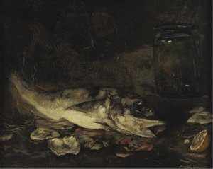 Still Life with Fish and Oranges by Joseph Frank Currier