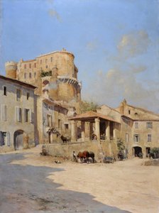 Le Chateau des Isnard a Suze la Rousse by Joseph Garibaldi