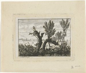 Landscape with Pollard Willows by Joseph Hartogensis