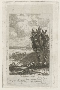 Pastoral Landscape with Ditch by Joseph Hartogensis