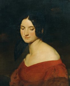 Lady in Indian Red Dress