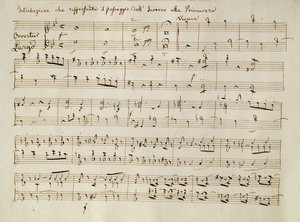 Ouverture from the score of 