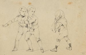 Three Playing Children by Joseph Heicke