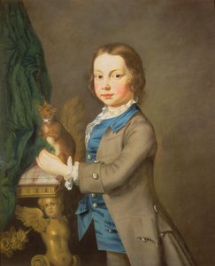A Portrait of a Boy with a Pet Squirrel, 18th Century