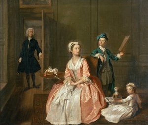 Conversation Piece, probably of the artist