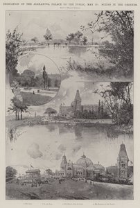 Dedication of the Alexandra Palace to the Public, 18 May, Scenes in the Grounds