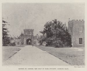 Hinton St George, the Seat of Earl Poulett, Looking East by Joseph Holland Tringham