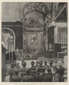 The Loss of the Victoria, Solemn Requiem Service at St John