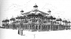The Mausoleum of Akbar, Agra by Joseph Holland Tringham