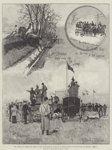 The Prince of Wales and Party at the West Norfolk Hunt Club Steeplechases, at East Winch