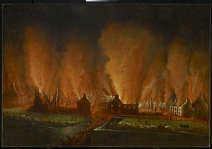 The Fire in the Saint-Jean Quarter, Seen Looking Westward