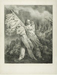 The Wounded Standard-Bearer by Joseph Louis Hippolyte Bellange