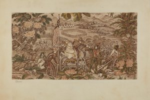 Historical Printed Textile, c. 1939 by Joseph Lubrano