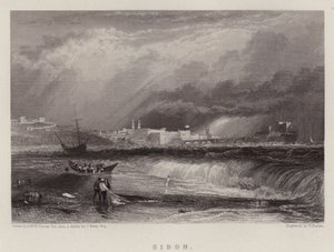 Sidon by Joseph Mallord William (after) Turner
