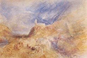 A Village in the Alps, Sion by Joseph Mallord William Turner
