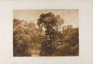 Berry Pomeroy Castle, plate 58 from Liber Studiorum