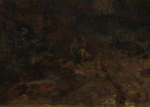 Ben Lomond Mountains, Scotland: The Traveller (detail) by Joseph Mallord William Turner