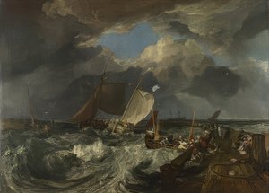 The Pier of Calais. 1803 by Joseph Mallord William Turner