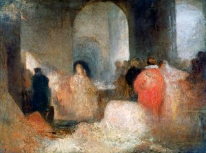 Dinner in a Great Room with Figures in Costume, c1830-1835 by Joseph Mallord William Turner