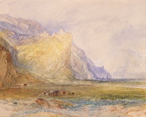 Domleschg Valley, Looking South East, Towards Schloss Ortenstein, c.1853 by Joseph Mallord William Turner