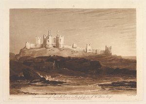 Dunstanborough Castle Liber Studiorum, part III, plate 14
