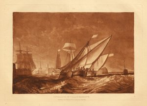 Entrance of Calais Harbour by Joseph Mallord William Turner