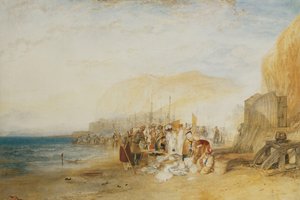 Hastings: Fish Market on the Sands, Early Morning, 1822 by Joseph Mallord William Turner